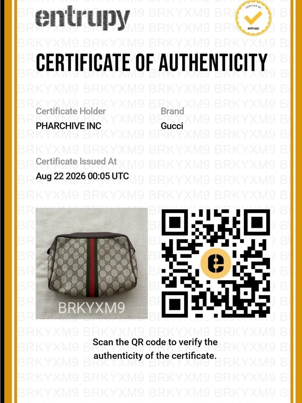 Gucci Vintage GG Supreme Web Stripe Accessory Collection Cosmetic Clutch